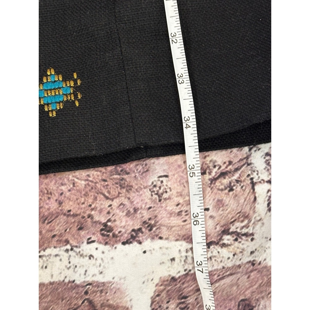 Beth‎ Bowley Black Beaded Geometric Sheath Dress Sleeveless Size 4 Flawed - Picture 16 of 16